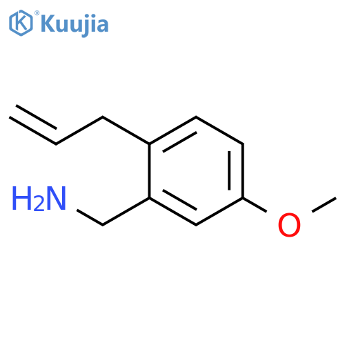 Benzenemethanamine, 5-methoxy-2-(2-propen-1-yl)- structure