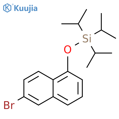 (6-bromonaphthalen-1-yloxy)triisopropylsilane structure