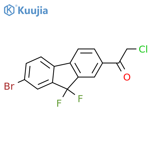 1-(7-Bromo-9,9-Difluoro-9h-Fluoren-2-Yl)-2-Chloro-Ethanone structure