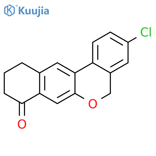 3-Chloro-10,11-dihydro-5H-dibenzo[c,g]chromen-8(9H)-one structure