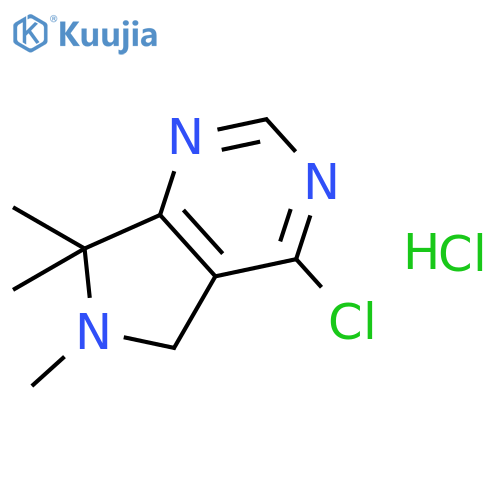 4-Chloro-6,7,7-trimethyl-6,7-dihydro-5H-pyrrolo[3,4-d]pyrimidine hydrochloride structure