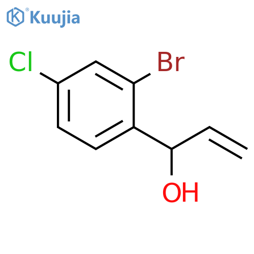 1-(2-bromo-4-chlorophenyl)prop-2-en-1-ol structure