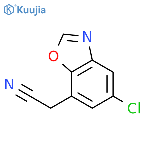 2-(5-chlorobenzo[d]oxazol-7-yl)acetonitrile structure
