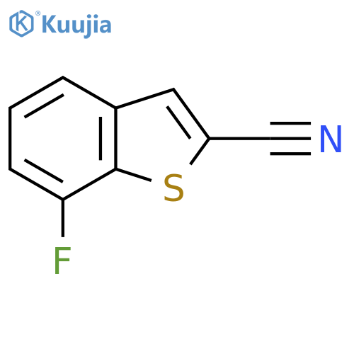 7-Fluorobenzo[b]thiophene-2-carbonitrile structure