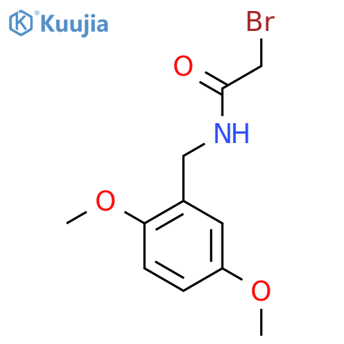 2-Bromo-n-(2,5-dimethoxybenzyl)acetamide structure