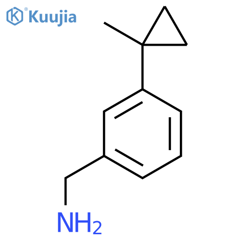3-(1-methylcyclopropyl)phenylmethanamine structure