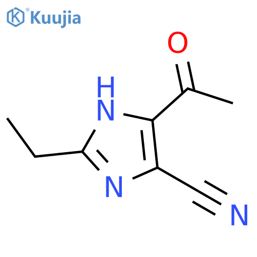 5-Acetyl-2-ethyl-3H-imidazole-4-carbonitrile structure