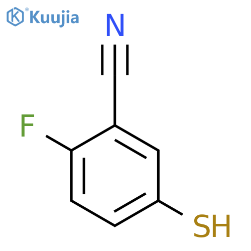2-Fluoro-5-mercaptobenzonitrile structure