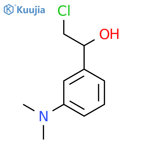 2-chloro-1-3-(dimethylamino)phenylethan-1-ol structure
