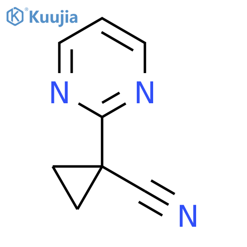 1-(2-pyrimidinyl)cyclopropanecarbonitrile structure