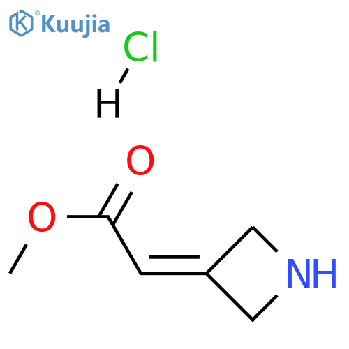 methyl 2-(azetidin-3-ylidene)acetate;hydrochloride structure