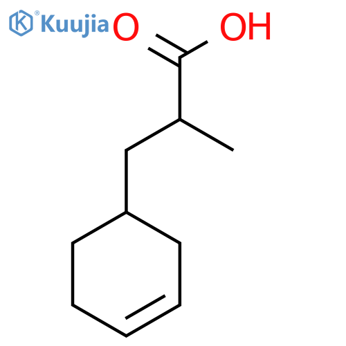 3-(Cyclohex-3-en-1-yl)-2-methylpropanoic acid structure
