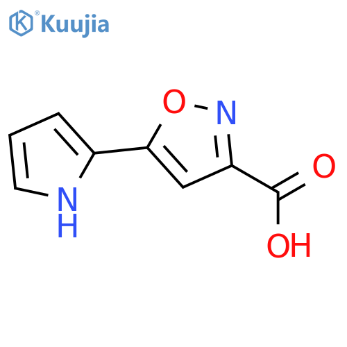 5-(1H-pyrrol-2-yl)-1,2-oxazole-3-carboxylic acid structure