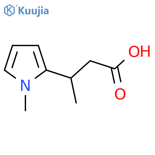 3-(1-methyl-1H-pyrrol-2-yl)butanoic acid structure