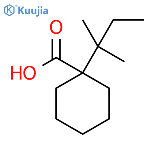 1-(2-methylbutan-2-yl)cyclohexane-1-carboxylic acid structure