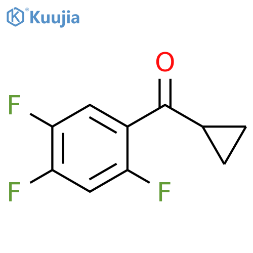 2,4,5-TRIFLUOROPHENYL CYCLOPROPYL KETONE structure