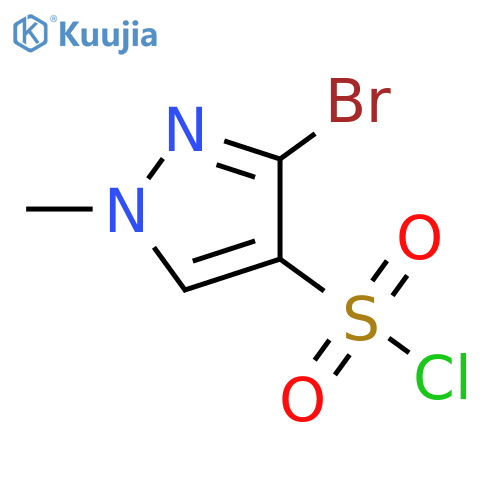 3-bromo-1-methyl-1H-pyrazole-4-sulfonyl chloride structure