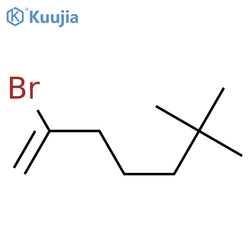 2-bromo-6,6-dimethylhept-1-ene structure