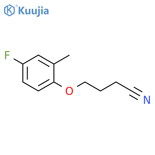 4-(4-Fluoro-2-methyl-phenoxy)butanenitrile structure