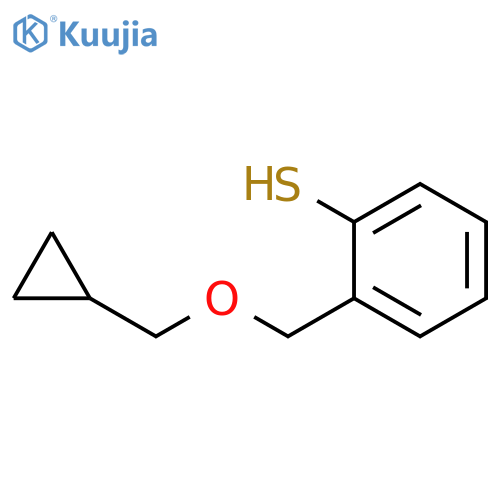 2-(cyclopropylmethoxymethyl)benzenethiol structure