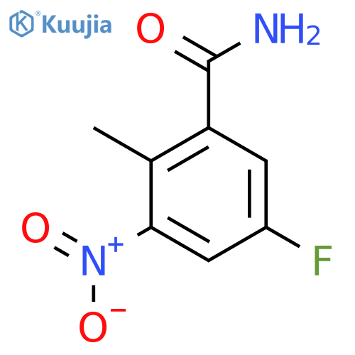 5-Fluoro-2-methyl-3-nitrobenzamide structure