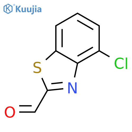 2-Benzothiazolecarboxaldehyde, 4-chloro- structure