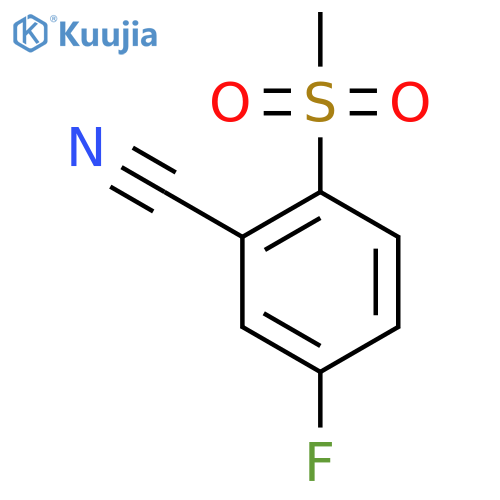 5-Fluoro-2-(methylsulfonyl)benzonitrile structure