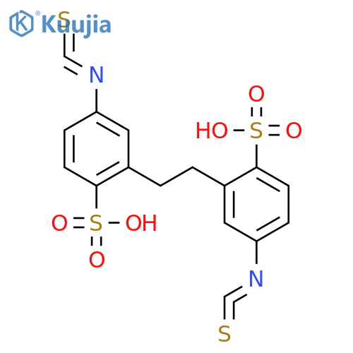 2,2'-(Ethane-1,2-diyl)bis(4-isothiocyanatobenzene-1-sulfonic acid) structure