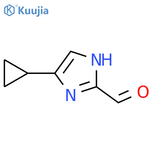 4-cyclopropyl-1H-imidazole-2-carbaldehyde structure