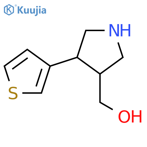 4-(thiophen-3-yl)pyrrolidin-3-ylmethanol structure