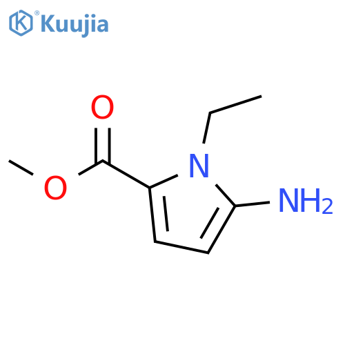 Methyl 5-amino-1-ethyl-1H-pyrrole-2-carboxylate structure