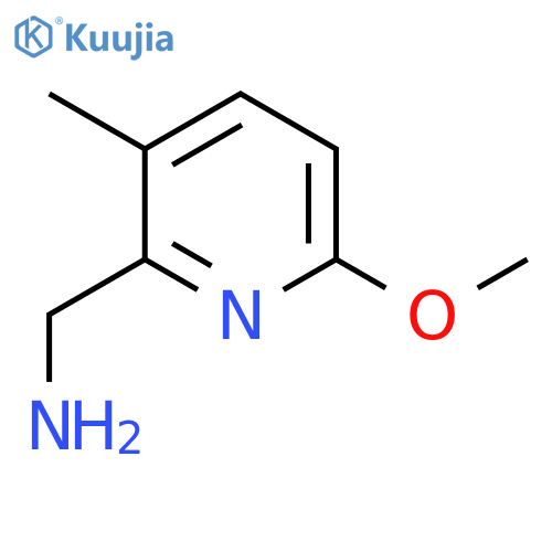 (6-Methoxy-3-methylpyridin-2-yl)methanamine structure