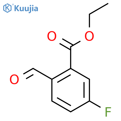 Ethyl 5-fluoro-2-formylbenzoate structure