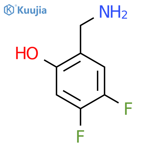 2-(Aminomethyl)-4,5-difluorophenol structure
