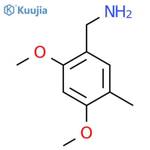 (2,4-Dimethoxy-5-methylphenyl)methanamine structure