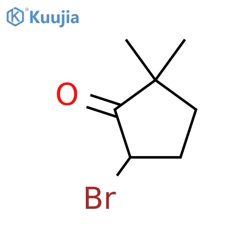 5-bromo-2,2-dimethylcyclopentan-1-one structure