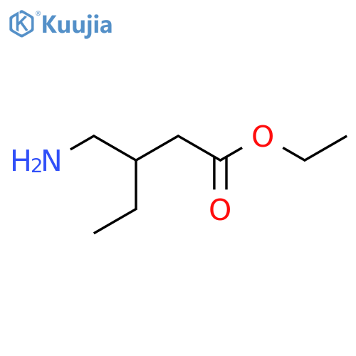 Ethyl 3-(aminomethyl)pentanoate structure