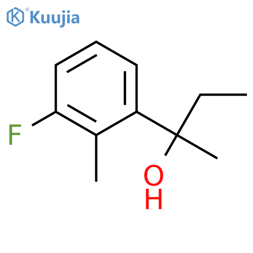 2-(3-fluoro-2-methylphenyl)butan-2-ol structure