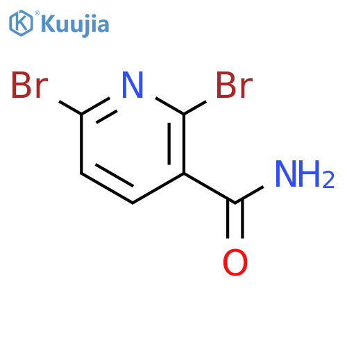 2,6-Dibromopyridine-3-carboxamide structure