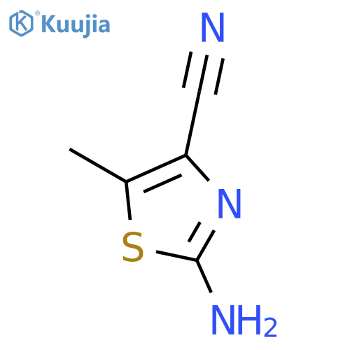2-Amino-5-methylthiazole-4-carbonitrile structure