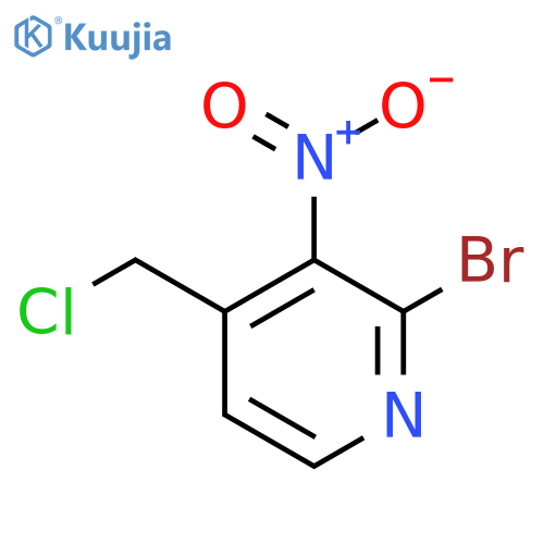 2-Bromo-4-chloromethyl-3-nitropyridine structure