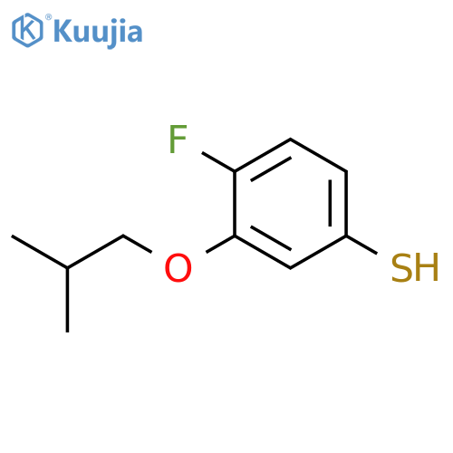 4-fluoro-3-(2-methylpropoxy)benzenethiol structure