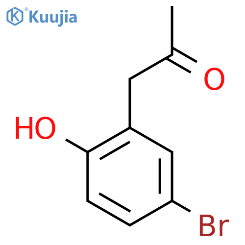 (5-Bromo-2-hydroxyphenyl)acetone structure