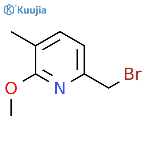 6-Bromomethyl-2-methoxy-3-methylpyridine structure