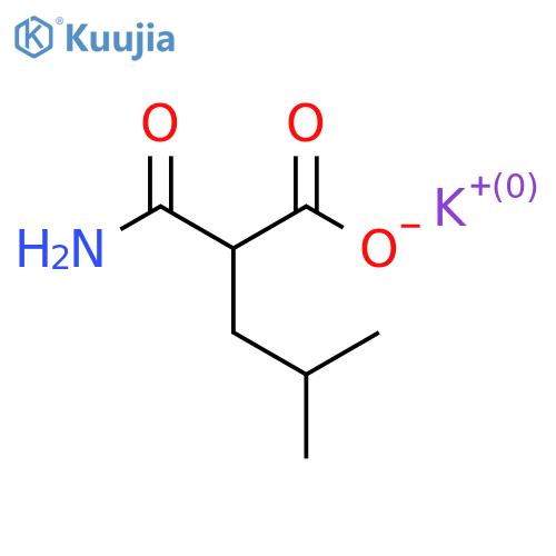 Potassium 2-carbamoyl-4-methylpentanoate structure