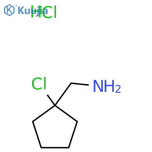 (1-Chlorocyclopentyl)methanamine hydrochloride structure