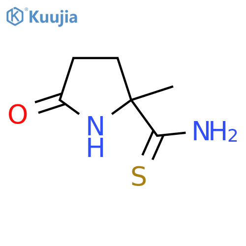 2-Methyl-5-oxopyrrolidine-2-carbothioamide structure