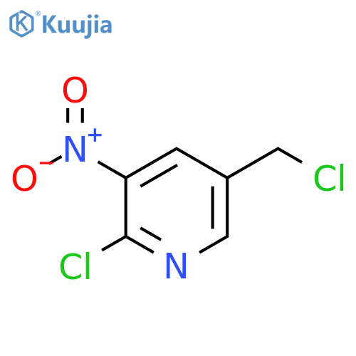 2-chloro-5-(chloromethyl)-3-nitropyridine structure