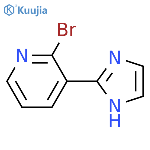 2-bromo-3-(1H-imidazol-2-yl)pyridine structure