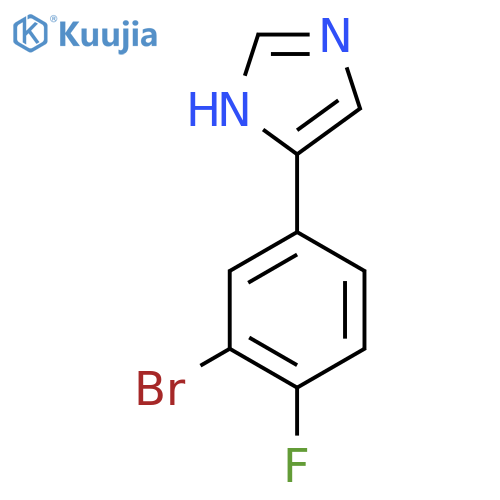 4-(3-bromo-4-fluorophenyl)-1H-imidazole structure